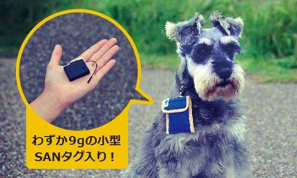わずか9gの小型SANタグ入り!